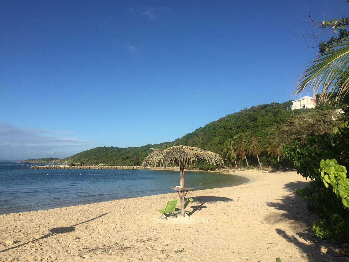 Brin D'Ile Anse Des Rochers Vue Mer A 50 M De La Plage Et Piscine Saint-Francois  Luaran gambar