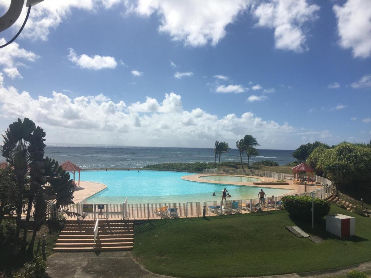 Brin D'Ile Anse Des Rochers Vue Mer A 50 M De La Plage Et Piscine Saint-Francois  Luaran gambar